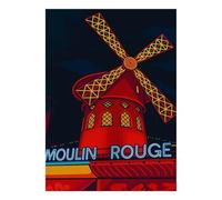 Éolienne Bâtiment Nuit 1000pcs Mini Puzzle pour Famille Difficile | 70x50cm Carton Décor Salon Structure Durable Cadeau Anniversaire Soulagement Anxiété