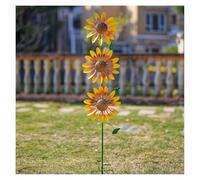 Eolienne De Jardin, Tournesol Sculptures Et Mobiles à Vent, 3D avec La Sculpture De Jardin Éolienne Solaire Multicolore, pour La Cour Et Le Jardin