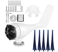 Éolienne Domestique 100W 5 pales 48V - Générateur Haute efficacité, Faible Bruit, idéale pour Jardin, Bateau et Mobile Home - Facile Installation Plug and Play (12V)