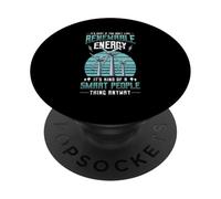 Éolienne écologiste à énergie renouvelable PopSockets PopGrip Adhésif