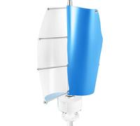Éolienne, générateur à axe vertical, système d'énergie silencieux, bleu