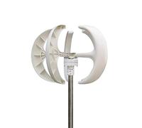 Eolienne, Générateur d'éolienne verticale 2kw moulin à vent 12v 24v 48v démarrage faible bruit de la vitesse du avec contrôleur Charge MPPT for un usage domestique(blanc,Turbine Only,24V)