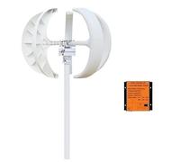 Éolienne, Générateur d'éolienne verticale 400W AC 12v 24V maison 2M/S moulin à vent basse vitesse avec contrôleur MPPT for réverbère batterie(blanc,24V)