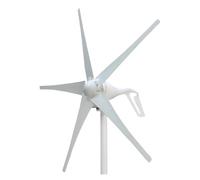 Éolienne Générateur éolien 400W 3/5 pales 12V 24V, avec contrôleur de Charge éolienne, for usage domestique, surveillance et lampe, Turbine à faible bruit(5 Blades,24V)