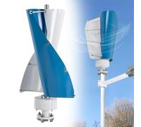 Éolienne, générateur éolien, générateur d'énergie éolienne 13000 W, générateur éolien Vertical pour Usage Domestique, éolienne à 2 pales à Faible régime,48V