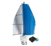 Éolienne haute puissance 2500W 12V 24V avec contrôleur | Conception à 2 lames en spirale, production d'énergie efficace, étanche, pour résidentiel/ferme/cour