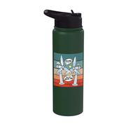 Éolienne humour dialogue conversation blague énergie moderne Stainless Steel Insulated Water Bottle