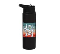 Éolienne humour dialogue conversation blague énergie moderne Stainless Steel Insulated Water Bottle