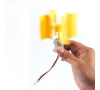 Éolienne kit de bricolage petit moteur éoliennes verticales pales brise générateur d'électricité outil pédagogique modèle scientifique générateur d'électricité de pales Breeze