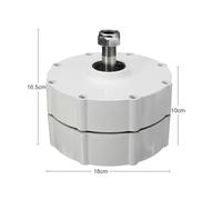 Éolienne, Petit générateur électrique 5kw 12V 24V 48V, for moulins à vent, Turbine à eau éolienne Dynamo 5000W, générateur à aimant Permanent sans engrena,kit d'éolienne(No Base,DOUBLE SHAFT_24V_5KW)