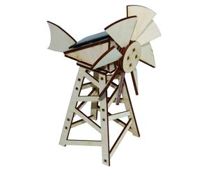 Eolienne solaire en bois à construire