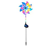 Éolienne Solaire, Installation Facile au Sol, 34 * 14 * 5 cm, essoreuse de Jardin, décoration extérieure, résistante aux intempéries, pour arrière-Cour, Patio, Balcon, Cour
