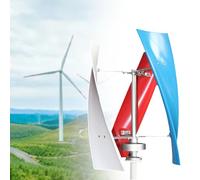 Éolienne Verticale 3 000 W, Petite éolienne 12 V/24 V à 3 pales avec contrôleur MPPT pour la Maison, Les Camping-Cars et Les Solutions énergétiques Marines