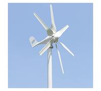 Éolienne Verticale Wind Turbine Generator, Horizontal Start 1.3m/s 800w 12v 24v With 6 Blades And Pwm Charge Controller(Only Turbine,6 BLADES_12V_800W)