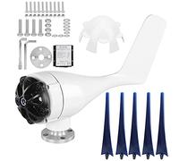 Éoliennes 5 pales petit générateur de moulin à vent 800W haute efficacité faible vibration alternateur à rotor à aimant permanent pour bateaux cabines terrasses maisons mobiles (12V)