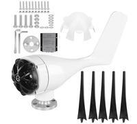 Éoliennes 5 pales petit générateur de moulin à vent 800W haute efficacité faible vibration alternateur à rotor à aimant permanent pour bateaux cabines terrasses maisons mobiles (24V)