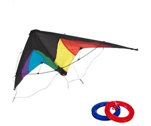 Eolo Pop-Up Magic - Cerf-Volant acrobatique, 125 x 72 cm Arc-en-Ciel