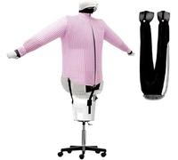 EOLO Sèche Repasse SA05 SP V4 Repasse Sèche Automatiquement Chemises Pantalons Rafraîchit Vêtements Repassage Vertical Professionnel 5 Roues Réglable en Hauteur Efficacité A++ Garantie 5 Ans