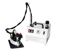 EOLO Système de repassage GVS1 INOX Professionnel Fer à repasser à vapeur avec chaudière en cuivre économe en énergie et élément chauffant externe anti-calcaire 2 l Garantie 5 Ans A++