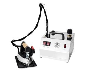 EOLO Système de repassage GVS1 INOX Professionnel Fer à repasser à vapeur avec chaudière en cuivre économe en énergie et élément chauffant externe anti-calcaire 2 l Garantie 5 Ans