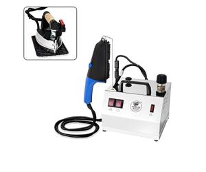 EOLO Système de repassage GVS2 Dual Inox avec fer à repasser et brosse à vapeur, chaudière en cuivre économe en énergie et élément chauffant anti-calcaire externe 2 l