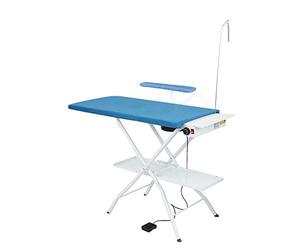 EOLO Table à Repasser AS09 Professionnelle Rectangulaire Moteur Aspirant Planche Chauffée avec Régulation de Température Jeannette de Repassage Etagère à Linge Efficacité Energétique