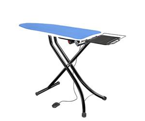 EOLO Table à Repasser AT08 ARS V3 Professionnelle pour Usage Domestique Intensif Thermo-Aspirante et Soufflante Stable Plateau (120x45 cm) Housse Rembourrée Garantie 5 Ans