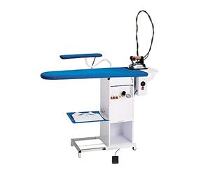 EOLO Table à Repasser TS03 RA Professionnelle Chauffante Aspirante Pliable roulettes Planche Stable Jeannette Centrale Vapeur Fer Anticalcaire Chaudière Cuivre Autonomie Illimitée Garantie 5 Ans