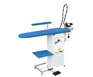 EOLO Table à Repasser TS04 RA Professionnelle Chauffante Aspirante Soufflante Pliable Roulettes Planche Stable Jeannette Centrale Vapeur Fer Chaudière Anticalcaire Autonomie Illimitée