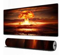 EOMKSE Grand Tapis de Souris de Jeu,Bombe nucléaire à Explosion puissante dans l'océan. Guerre nucléaire. Une Haute,avec Bords surpiqués et Dos antidérapant,sous-Main pour Clavier et Souris,40x90 cm