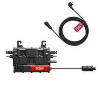 EON-MI800S Micro-onduleur 800W, Double MPPT, 16-60V DC, contrôle par Application WiFi et Bluetooth, Plug & Play, IP67, certifié VDE, léger, idéal pour Une Centrale Solaire de Balcon