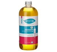 EONA - Huile De Massage Drainante Bio - Aux Actifs Naturels des Huiles Essentielles Bio De Romarin Palmarosa et de l'Huile Végétale de Macadamia - 500ml