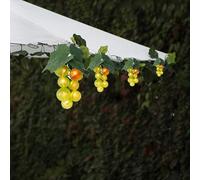 EONANT Guirlande solaire de raisins - Étanche - 80 LED - 80 LED - Décoration de fruits - Petites tavernes - Parasol de jardin - Parasol de mariage - Lumière (vert)