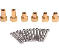 EONANT Lot de 6 entretoises de levage en laiton pour 1/12 MN82 LC79 RC Auto Upgrade modifiée Coquille de voiture Hauteur de colonne surélevée