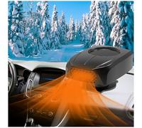 EONDEVO Chauffage de Voiture 3 en 1, 12V Dégivreur de Voiture à Chauffer Rapidement avec Boule Universelle Réglable et Deux Modes pour Hiver Désembuage Dégivrage Conduite Sûre