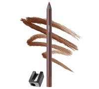 EONFAVE Crayon eyeliner imperméable pour maquillage des yeux, résistant aux taches et longue durée, texture crémeuse, couleur mate, eye-liner avec taille-crayon pour lignes douces, 2 g (#03 marron