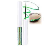 EONFAVE Eyeliner liquide vert résistant à l'eau, à paillettes, métallisé, multichrome, ombre à paupières, pointe ultra fine (vert)