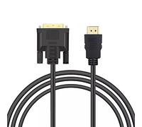 Eono Câble Adaptateur HDMI vers DVI, 3m Bidirectionnel DVI-D 24 + 1 Mâle vers HDMI Mâle Câble Adaptateur Haute Vitesse 1080P Full HDTV Compatible pour Laptop, Monitor, TV, PS4