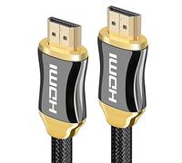 Eono Câble HDMI 4K, Cordon HDMI 2.0 4K Ultra HD Haut Débit 18Gbps par Ethernet en Nylon Tressé Compatible avec Fire TV, Ethernet, PS5, Xbox, PC Ampli TV 4K Écran, 5m