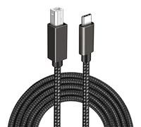 Eono Câble Imprimante USB C, 2M Câble de Type C Mâle vers USB B Mâle Thunderbolt 3 Câble Printer Scanner Cordon Compatible avec MacBook Pro/Air, iMac Pro, HP, Canon