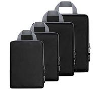 Eono Lot de 3/4/6 Organiseurs de Bagage Bagage Sac Compression pour Voyage Maquillqage Vêtement Sac Organisateur Rangement de Valise Compression Packing Cubes