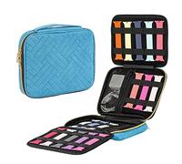 Eono Rangement Bracelet Montre, Étanche Sac De Rangement pour Bracelet de Montre Tient 26 Bracelets de Montre Étanche Étui de Rangement pour Bracelet de Montre, Bleu