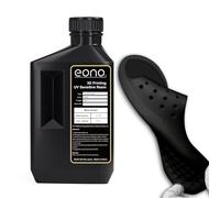 EONO Résine flexible pour imprimante 3D (Shore 80A) - Caoutchouc souple/résine semblable au TPU - Haute élasticité - Résine UV rapide 405 nm - Pour imprimante LCD - Noir - 1000 g