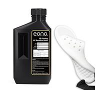 EONO Résine flexible pour imprimante 3D (Shore 80A) - Caoutchouc souple/résine semblable au TPU - Haute élasticité - Résine UV rapide 405 nm - Pour imprimante LCD - Blanc - 1000 g