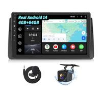 Eonon Android 14 Autoradio pour BMW E46 1999-2005, M3 2000~2006, écran de 9 Pouces GPS Sat Nav, sans Fil CarPlay, Android Auto, Caméra de recul, Wi-FI/Bluetooth/USB [3+32 Go] E46X7