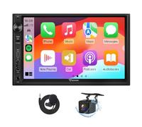 Eonon Android 14 Double Din 7 Pouces Autoradio, 3+32Go, GPS, Navigation par Satellite, CarPlay, Android Auto, Mise en Miroir de l'écran, Bluetooth, écran Tactile, WiFi, DSP, AM/FM, RDS, USB UX7