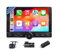 Eonon Autoradio de Voiture Android 13 écran de 10,1 Pouces Double DIN 8+128 Go 4G LTE GPS Sat Nav CarPlay Android Auto MirrorLink caméra de recul Bluetooth DSP USB + Caméra embarquée + Clé USB Dab