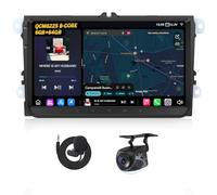 Eonon Autoradio pour VW Golf VI/V Polo Touran Passat T5 Seat Skoda 9 Pouces Android 13 6Go + 64Go 4G LTE CarPlay Android Auto, GPS Sat Nav, Caméra de recul Wi-FI/Bluetooth/USB VWX6S