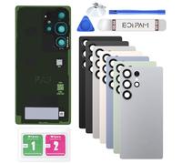 Eonpam Vitre Arrière Cache Batterie pour Samsung Galaxy S25 Ultra Argente