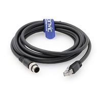 Eonvic Câble à 4 broches M12 D-Code RJ45 Gigabit Cognex pour caméra industrielle (câble M12 4 broches)